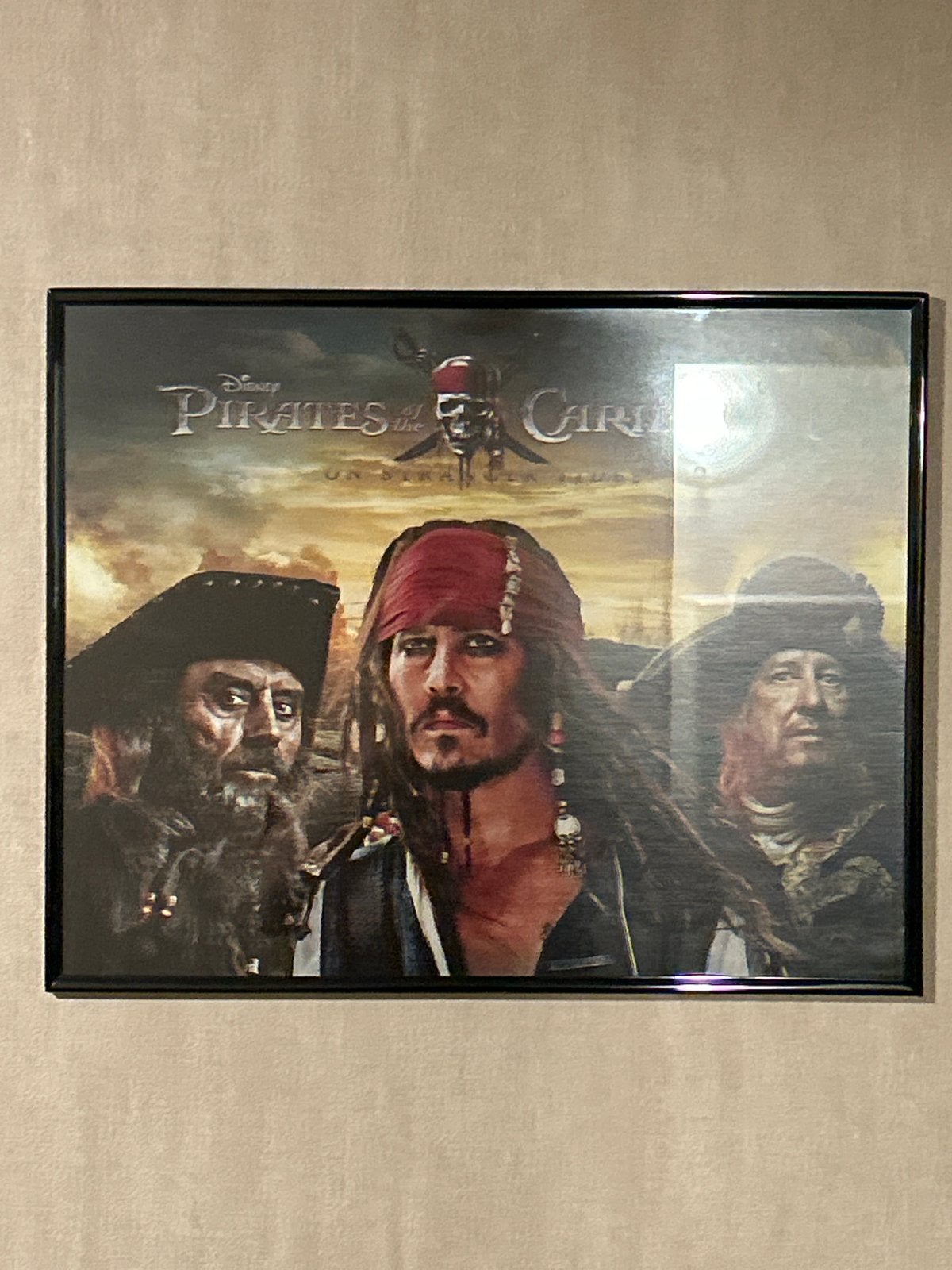 Pirates of the Caribbean: On Stranger Tides Poster, Ophalen, 50 – 75, Zo goed als nieuw, Foto of Poster