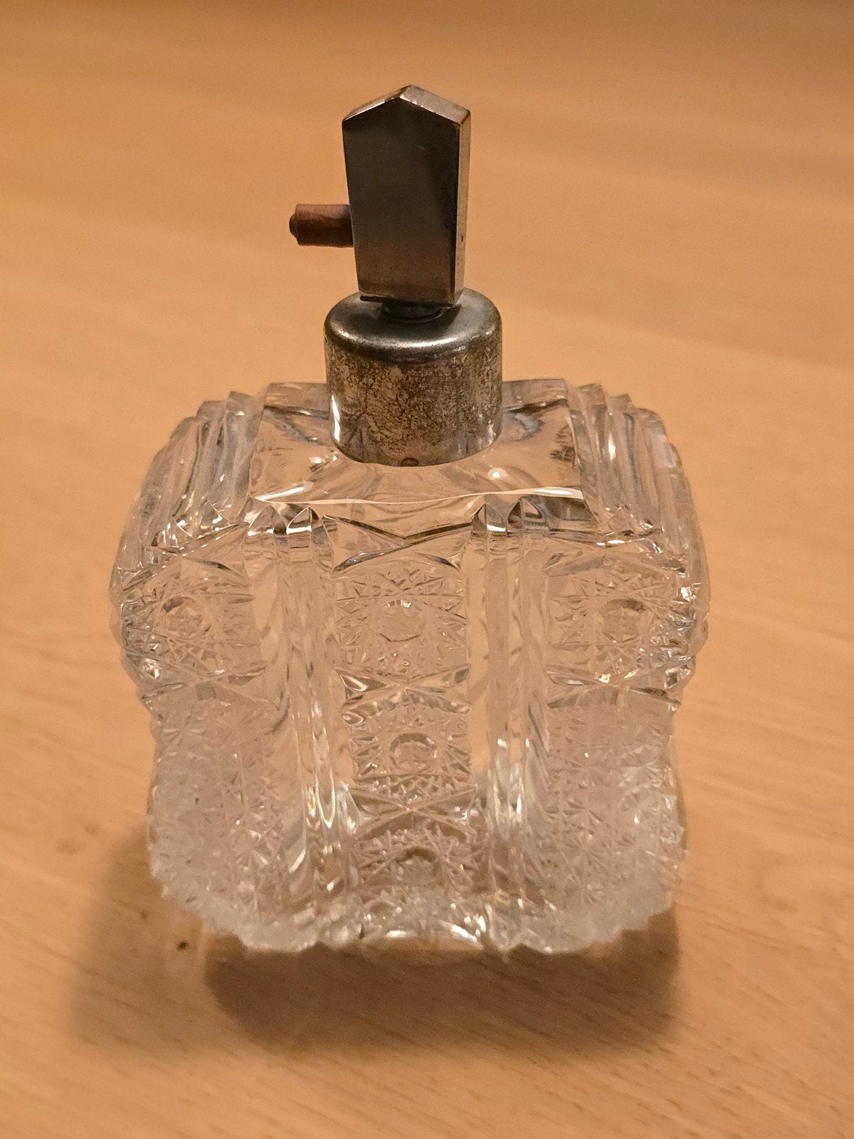 Prachtige atieke Art Deco Kristallen parfumfles €29 !!, Antiek en Kunst, Ophalen of Verzenden