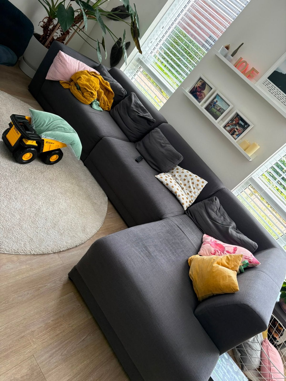 Comfortabele hoekbank - 190x320 cm - Goed onderhouden, Ophalen, Gebruikt, Hoekbank, 300 cm of meer