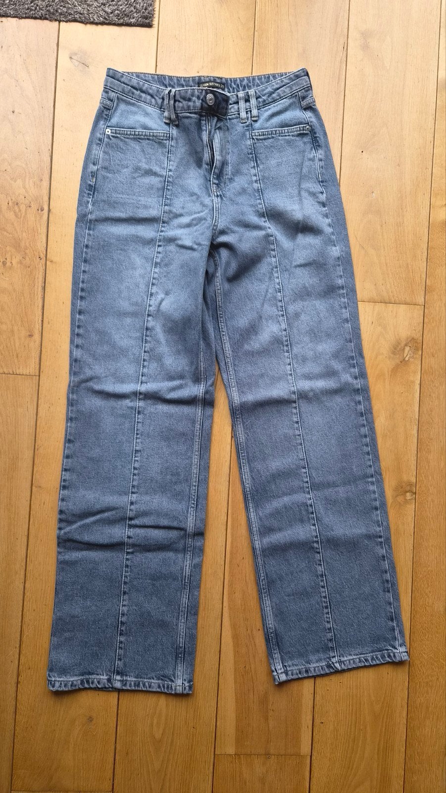 Seven Sisters Wide Leg Jeans Maat 28 - Old Washed Middle, Blauw, Ophalen of Verzenden, Zo goed als nieuw, Maat 36 (S)