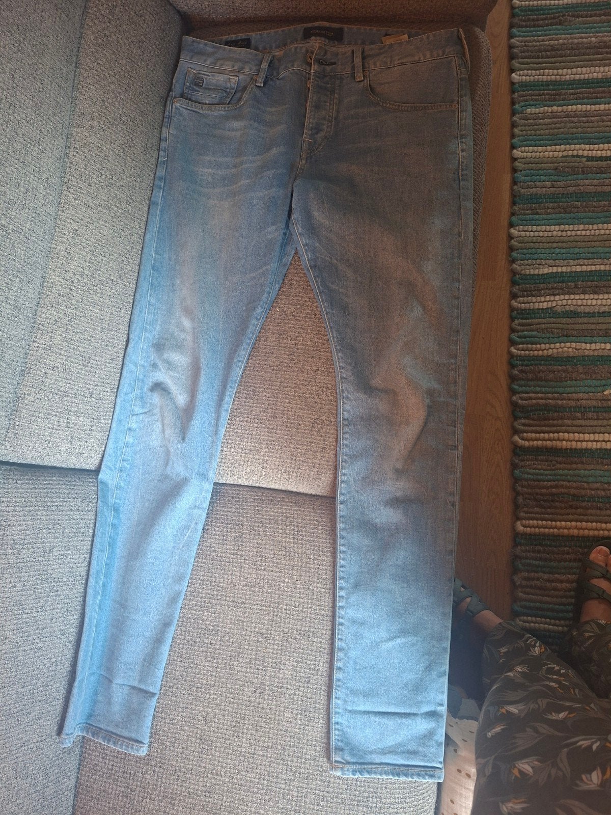 Scotch & Soda Amsterdams Blauw jeans W32/L34 Heren, Blauw, Nieuw, W32 (confectie 46) of kleiner, Ophalen of Verzenden