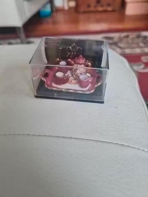 Reutter Miniatuur Serviesje Limoges Gekleurd, Ophalen of Verzenden