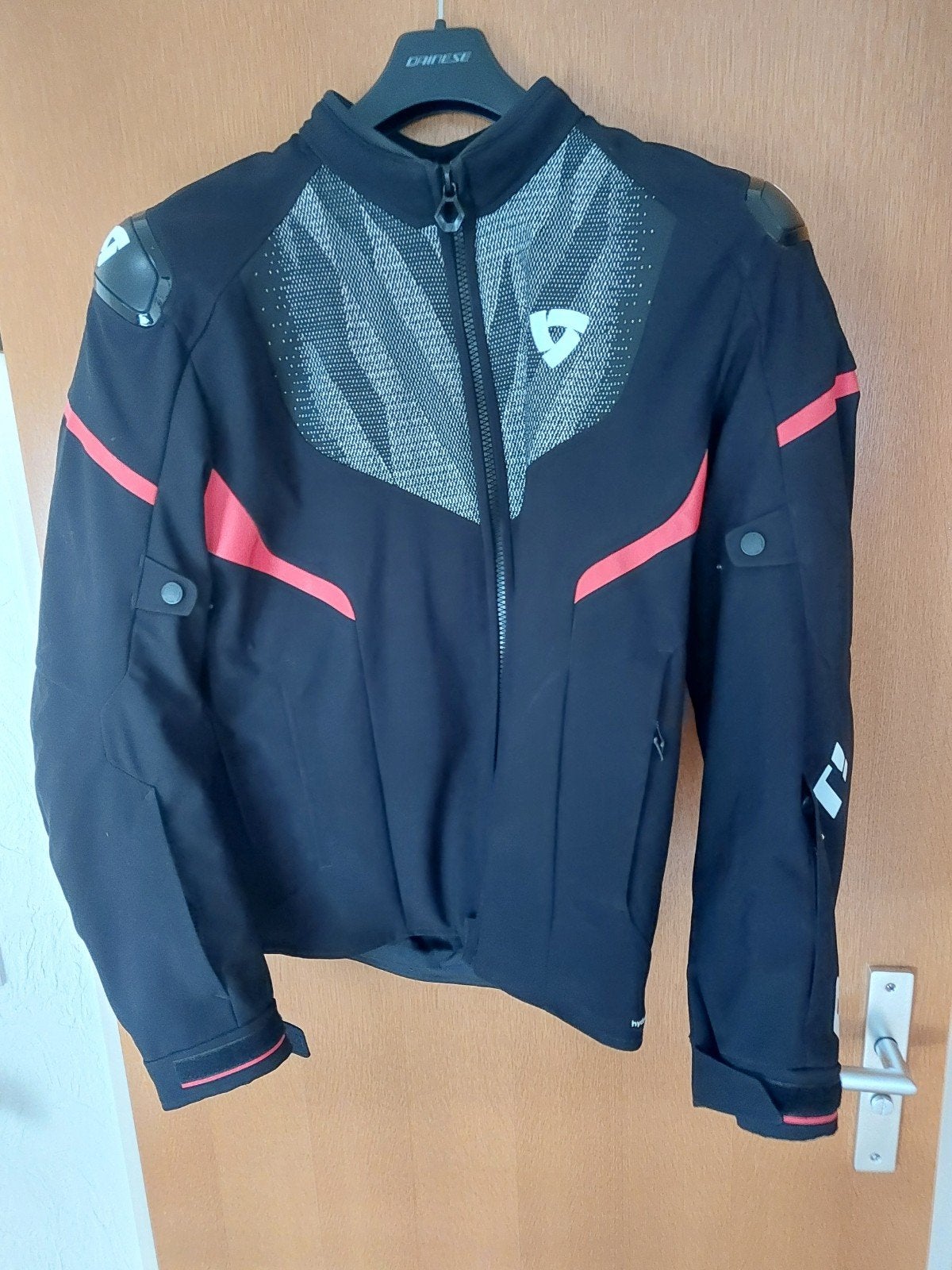 REV'IT! Motorjas Textiel Zwart/Rood, Motoren, REV'IT!, Jas | textiel, Dames, Ophalen of Verzenden
