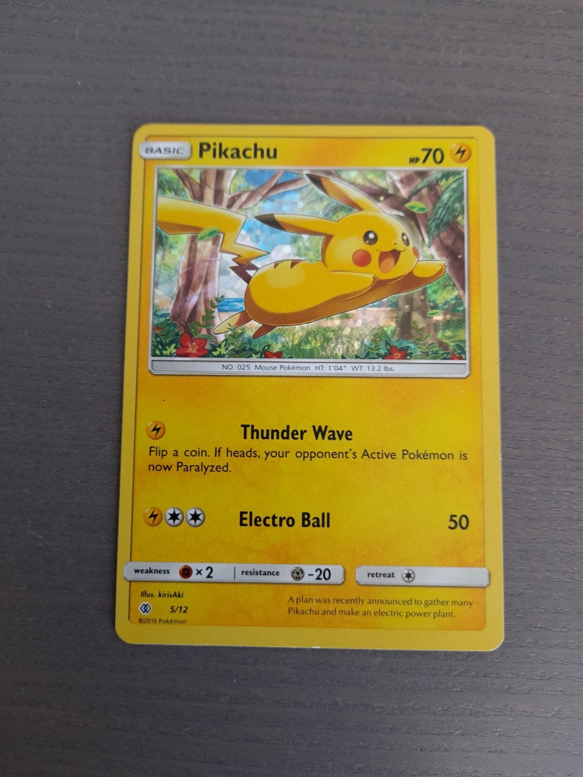 mcdonalds 5/12 pikachu holo, Hobby en Vrije tijd, Ophalen of Verzenden, Gebruikt, Losse kaart, Foil