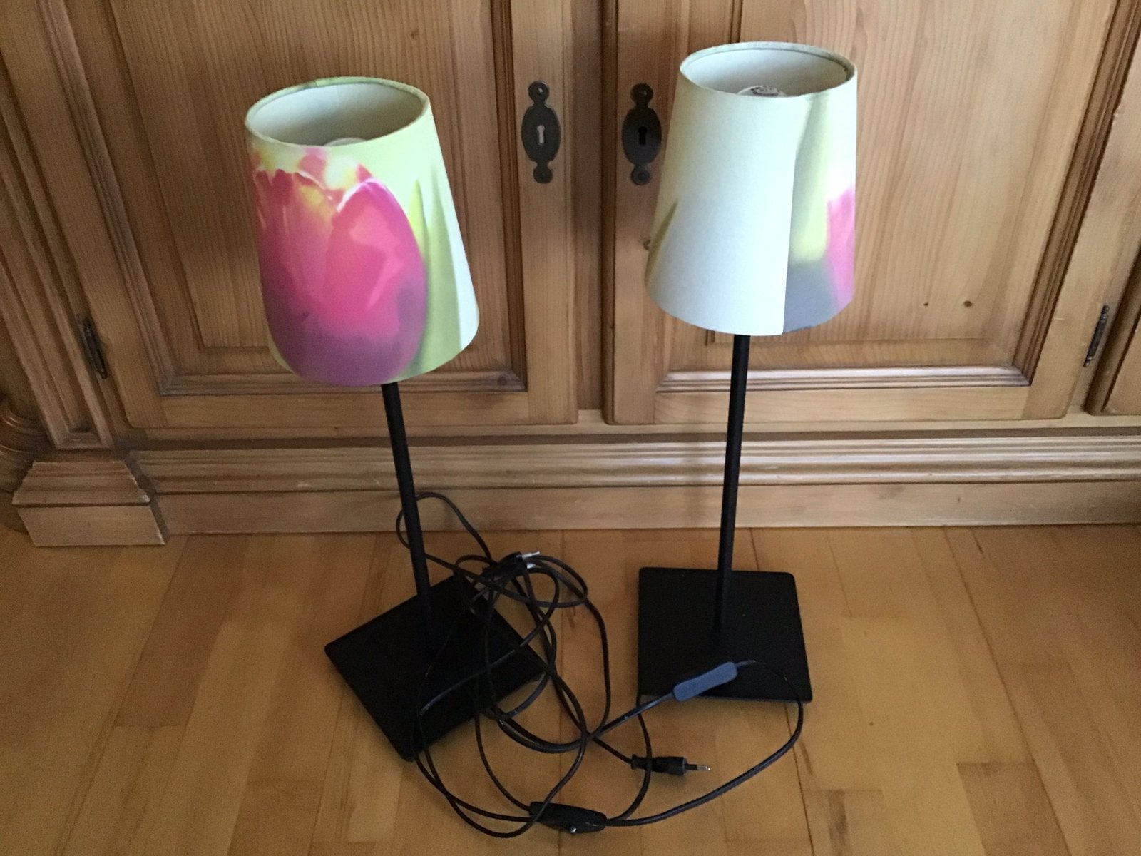 Tafellampen, 2 stuks, Huis en Inrichting, Lampen | Tafellampen, Ophalen, Zo goed als nieuw