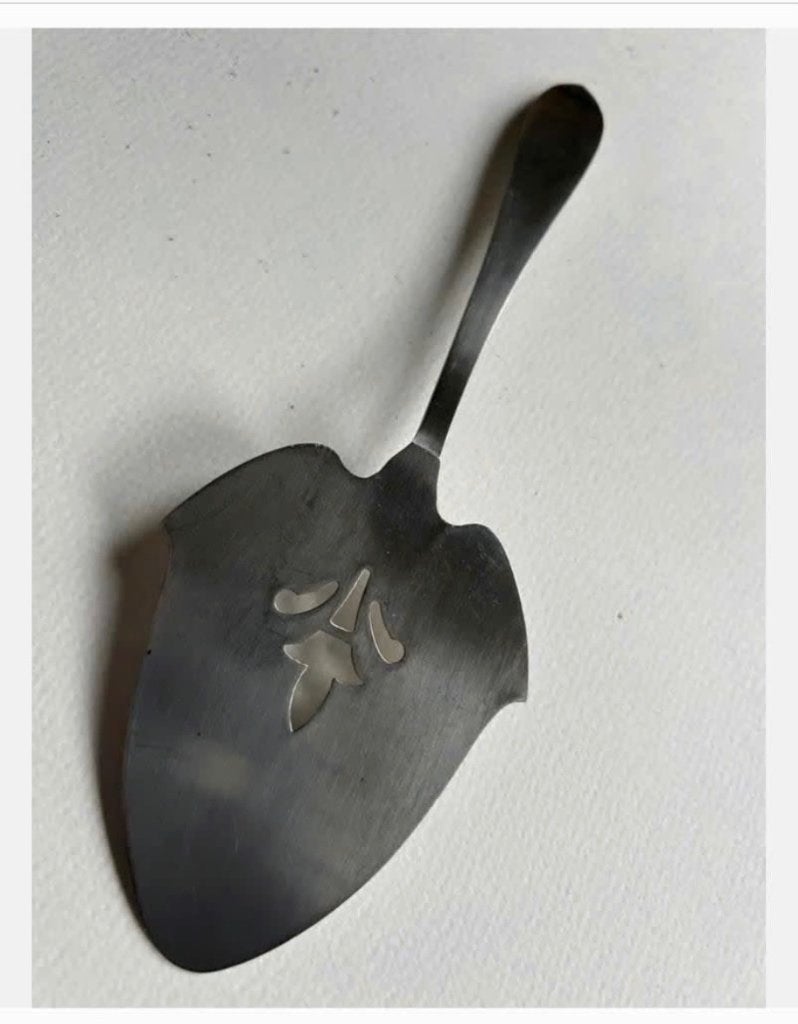 Vintage Taartschep, RVS, 23 cm, Ophalen of Verzenden