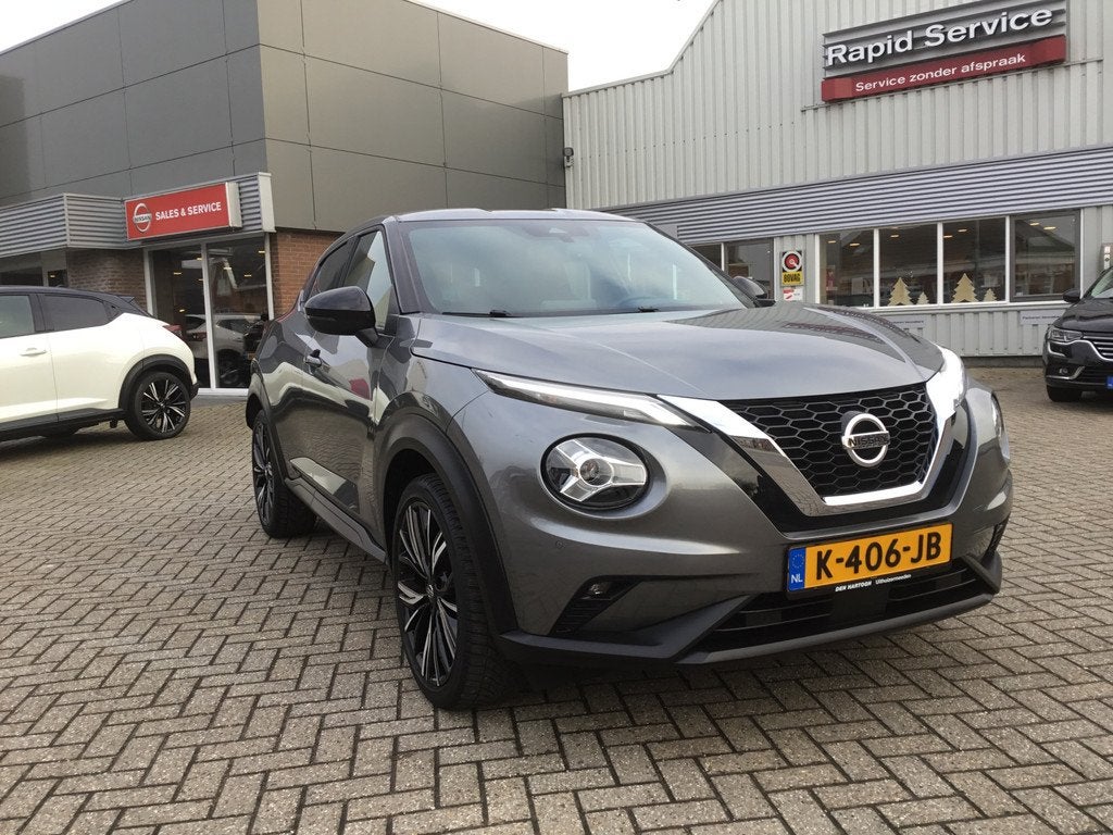 Nissan Juke 1.0 DIG-T N-Connecta Park&Ride 19" (bj 2021), Auto's, Nissan, Voorwielaandrijving, 12 maanden, Euro 6, Origineel Nederlands