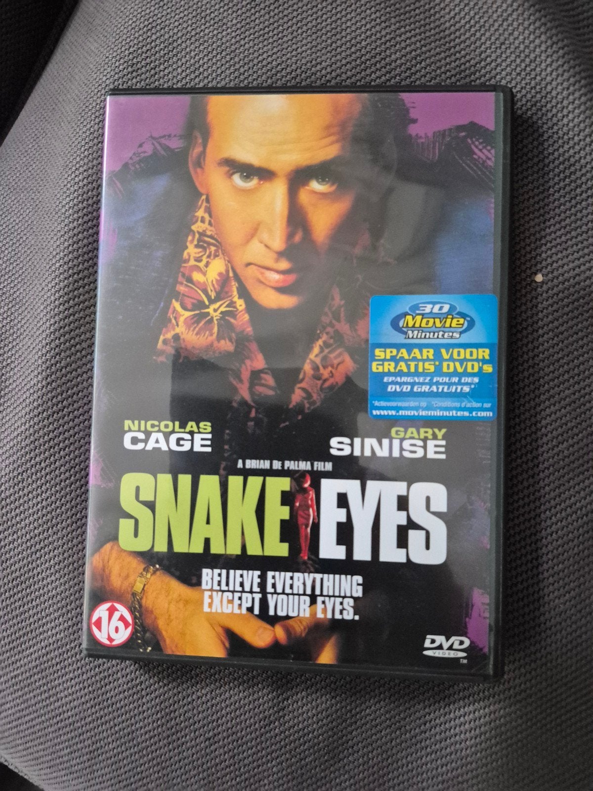 Snake Eyes DVD - Nicolas Cage - Actiethriller, Vanaf 16 jaar, Nederlands, Actiethriller, Ophalen of Verzenden
