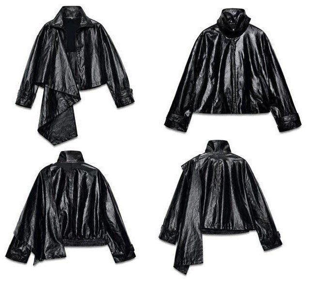 Zara Zwarte Faux Leren Jas, Zw Collection, oversized Maat S, Nieuw, Ophalen of Verzenden, Maat 36 (S), Zara