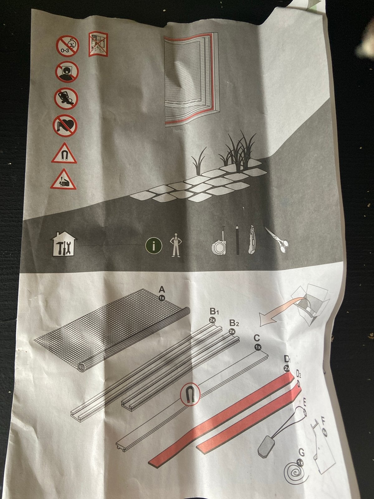 DIY Hor met magneetstrips - Insectenwering, Ophalen, Kunststof, Hordeur, Minder dan 200 cm