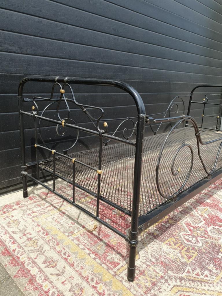 Antiek ijzeren bed - Vintage eenpersoonsbed, Ophalen