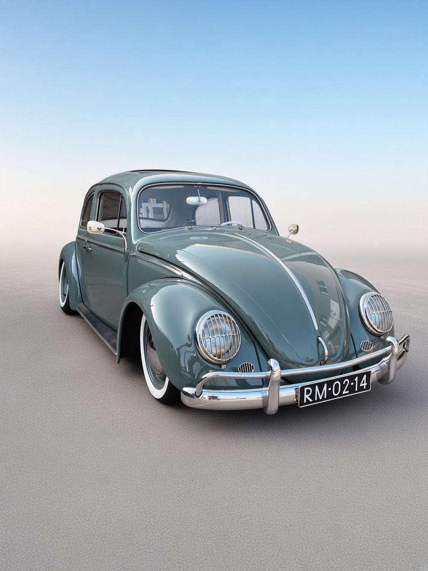 Volkswagen  kever 1964 Groen, Auto's, Achterwielaandrijving, Zwart, 1192 cc, Volkswagen