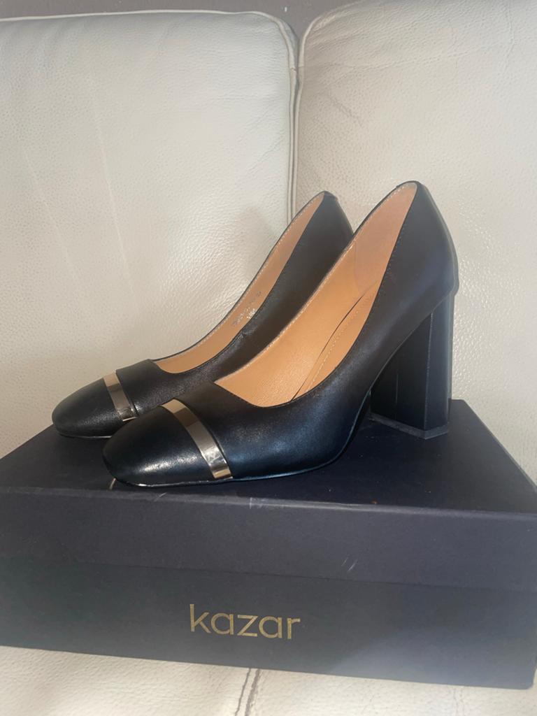 Kazar Laura-04 Zwarte Pumps Maat 37 - Zo Goed Als Nieuw, Ophalen, Zo goed als nieuw, Zwart, Pumps