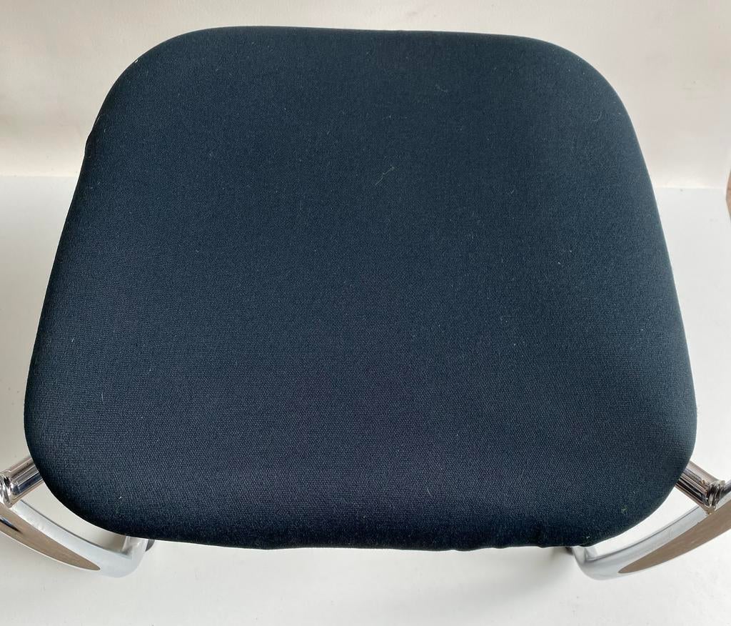 Vitra Visavis stoelen (4), Modern design, Gebruikt, Zwart, Onbekend