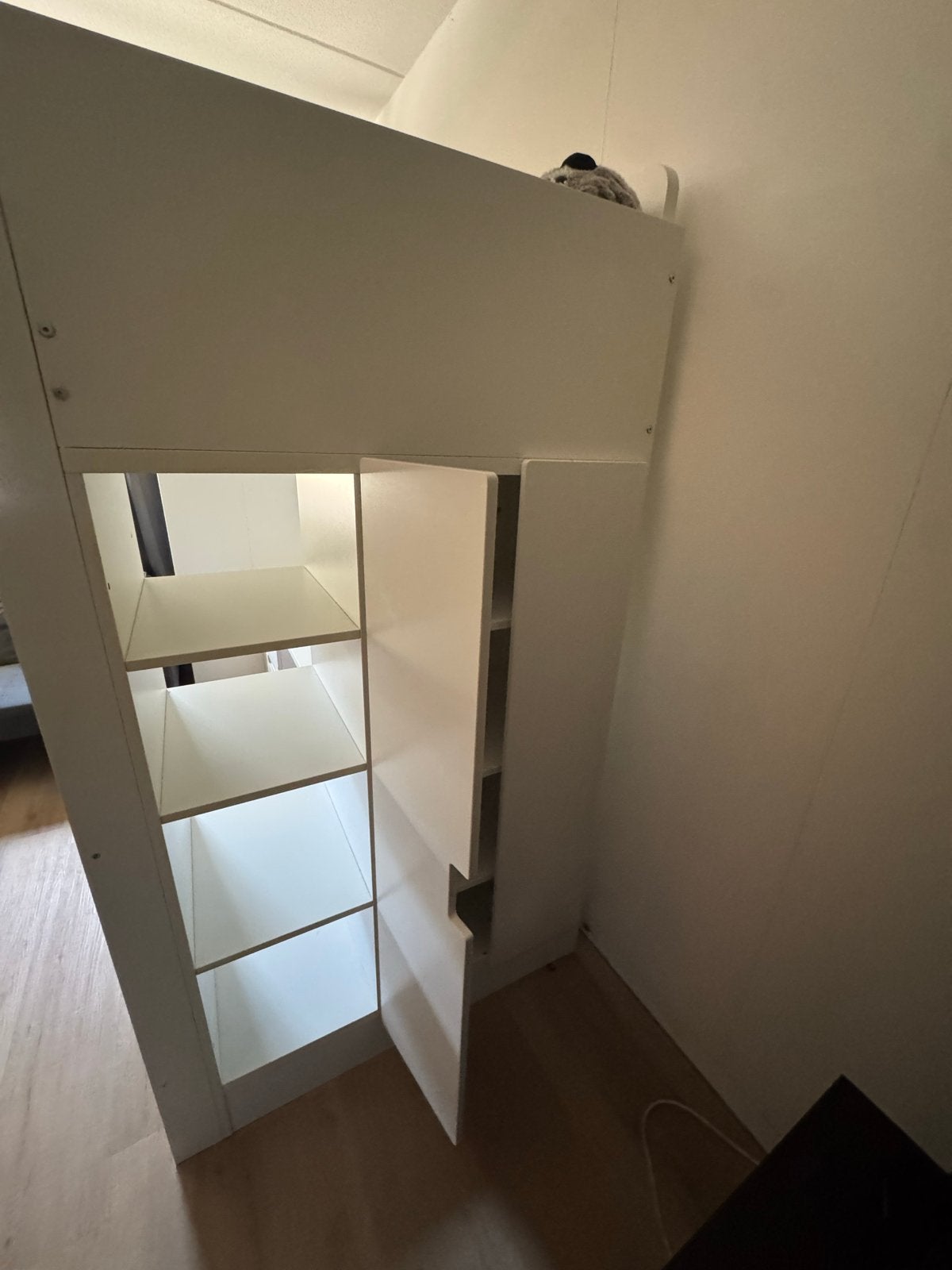 Hoogslaper met bureau en opbergruimte Ikea, Ophalen, Gebruikt, Eenpersoons, 200 cm