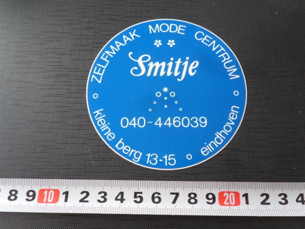 sticker EHV Eindhoven SMITJE Kleine Berg 13-15 zelfmaak mode, Ophalen, Zo goed als nieuw