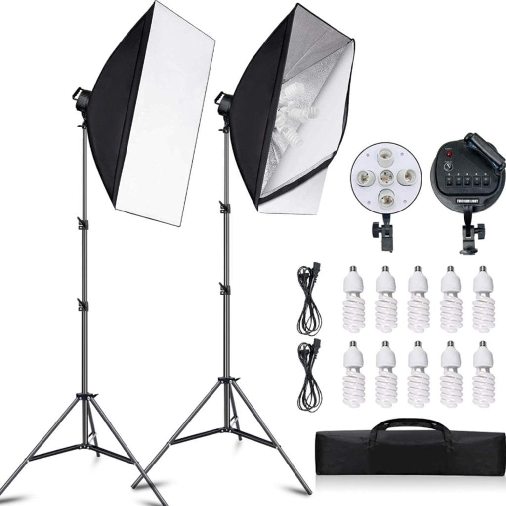 Softbox Verlichtingsset - Met 10x 65W Lampen & Statieven, Audio, Tv en Foto, Fotografie | Fotostudio en Toebehoren, Nieuw, Overige typen