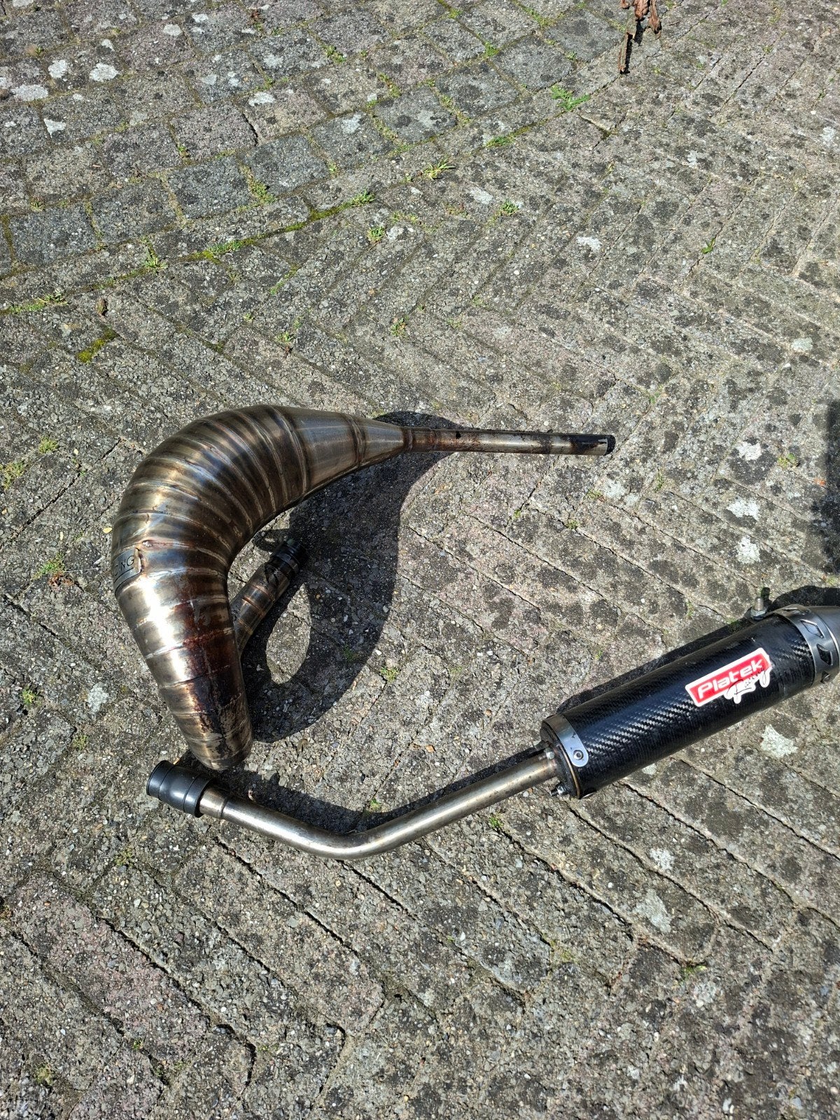 Platek Racing uitlaat 70/80 AM6, Ophalen of Verzenden, Gebruikt, Uitlaat, Platek Racing