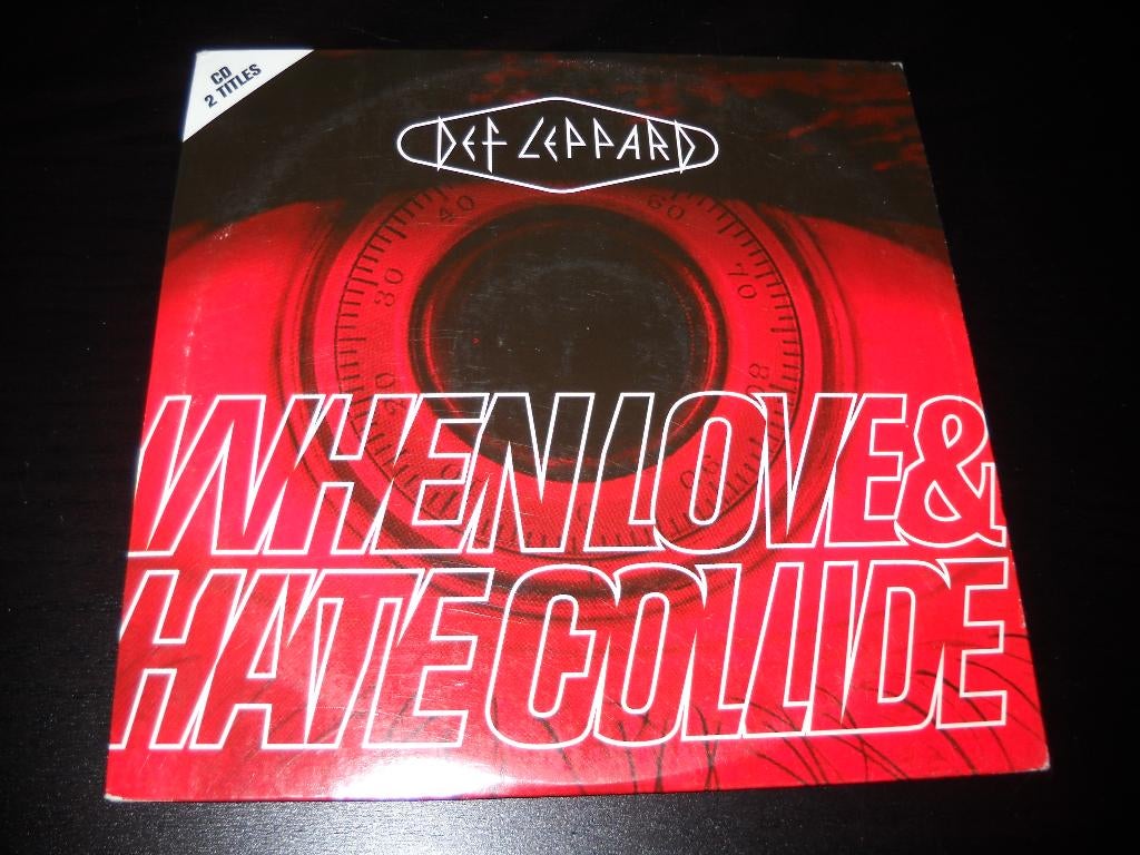 Def Leppard: When love & hate collide (cardsleeve) + Slang!, Cd's en Dvd's, 2 t/m 5 singles, Ophalen of Verzenden, Gebruikt, Rock en Metal