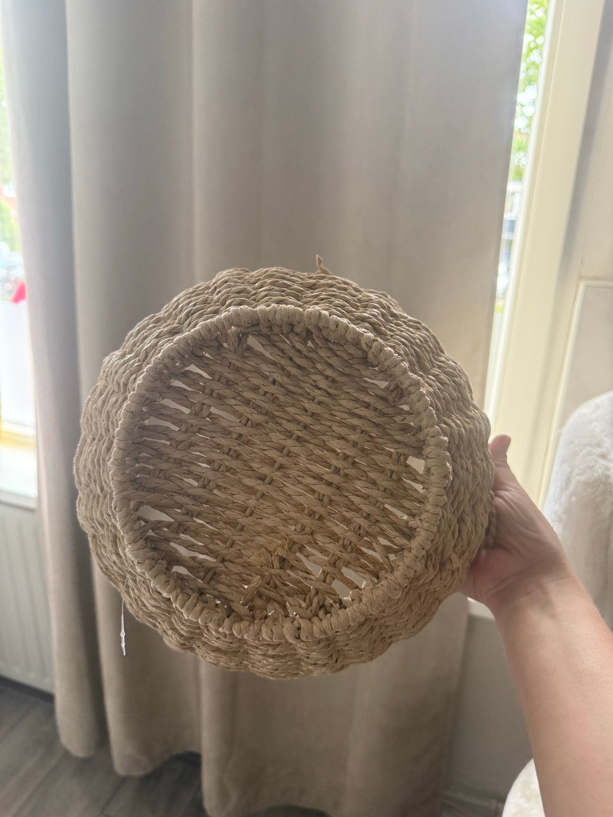Decoratieve rieten mandjes - set van 2, Ophalen, Mand, Zo goed als nieuw, Riet