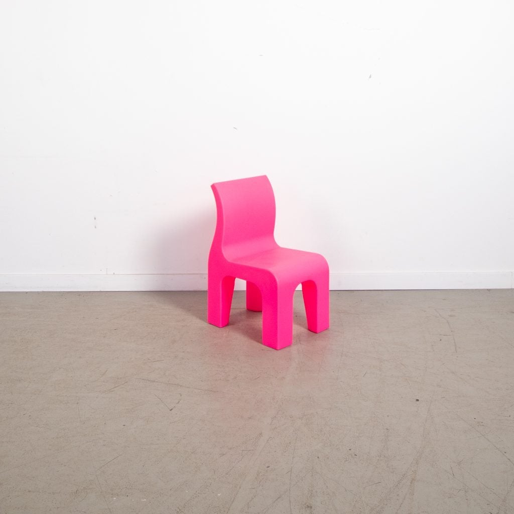 Gispen Bronto Kinderstoel Roze Kunststof, Niet ingevuld, Zo goed als nieuw, Niet ingevuld, Niet ingevuld