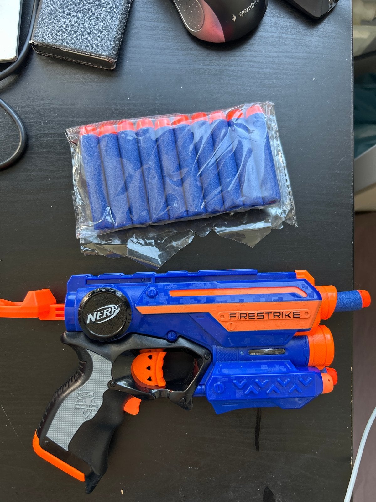 Nerf Firestrike pistool met laser en extra pijltjes, Ophalen, Gebruikt, Jongen of Meisje