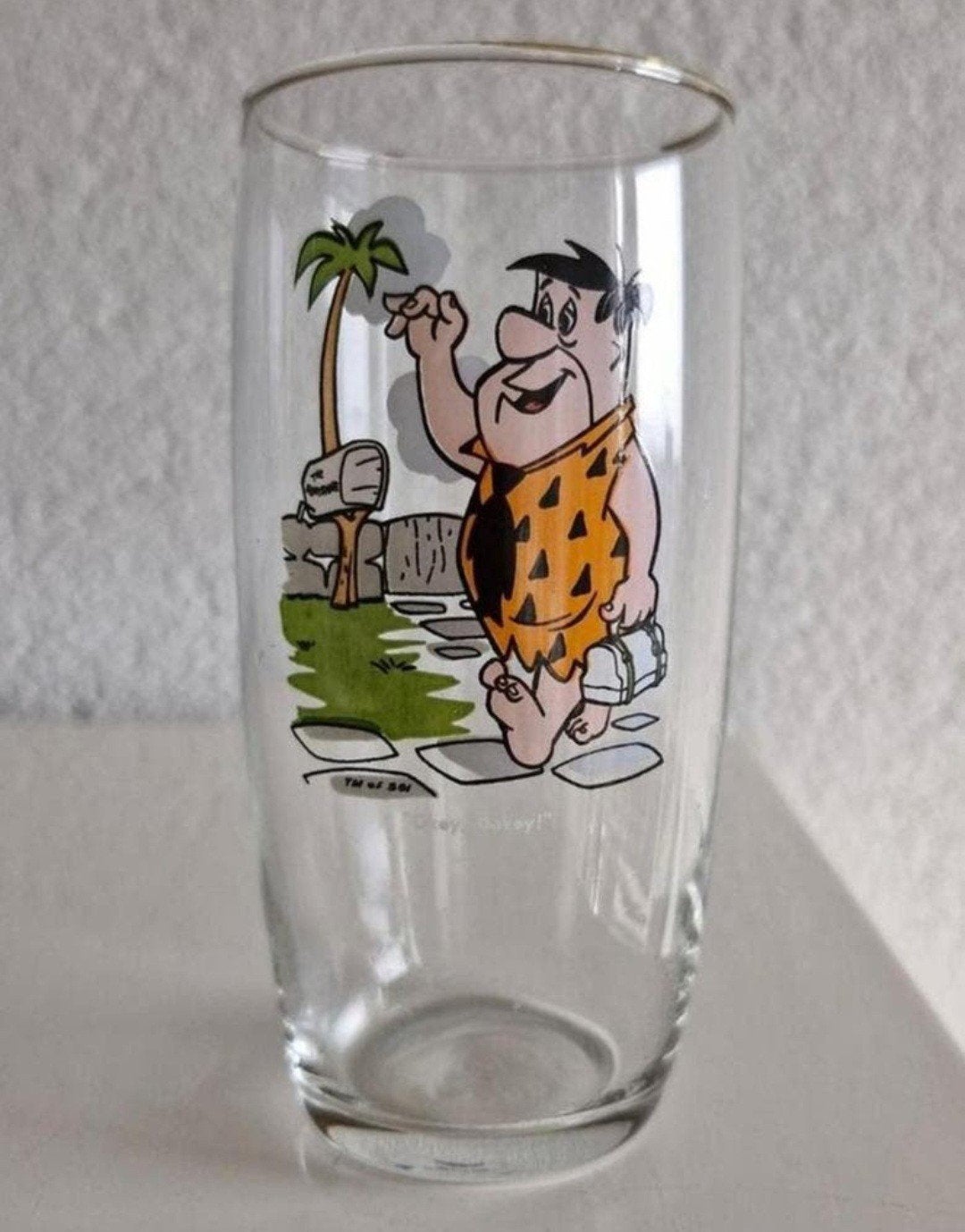 Glas The Flinstones ( Fred ), Ophalen of Verzenden, Zo goed als nieuw