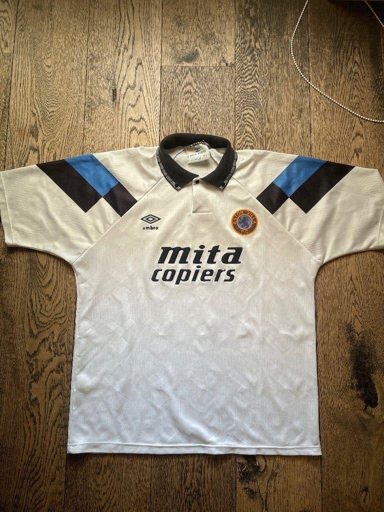 Aston Villa 1990 uit shirt, Ophalen of Verzenden, Zo goed als nieuw