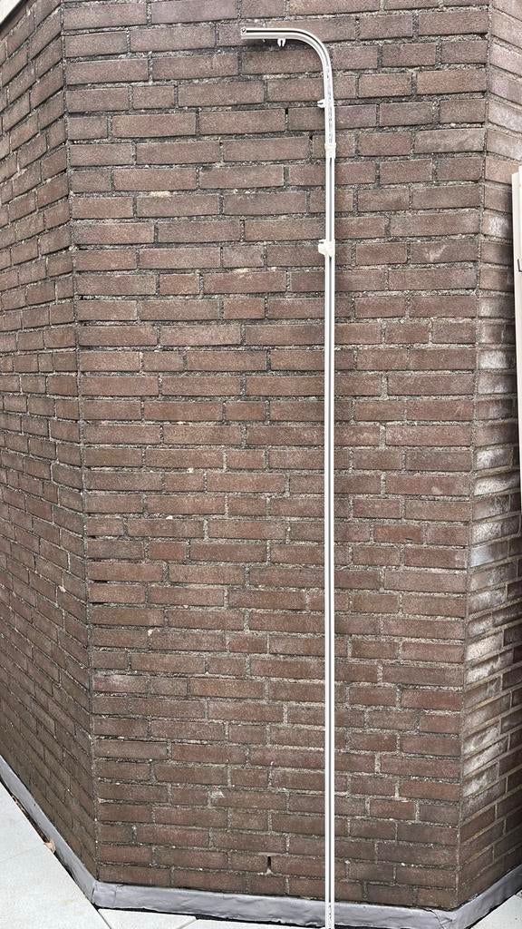 Gordijn rails 210 cm met bocht, Huis en Inrichting, Ophalen, Gebruikt, Wit, 200 cm of meer