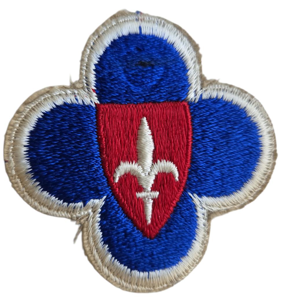 a ww2 us forces in triest embroidered cut edge patch, Ophalen of Verzenden, Amerika, Embleem of Badge