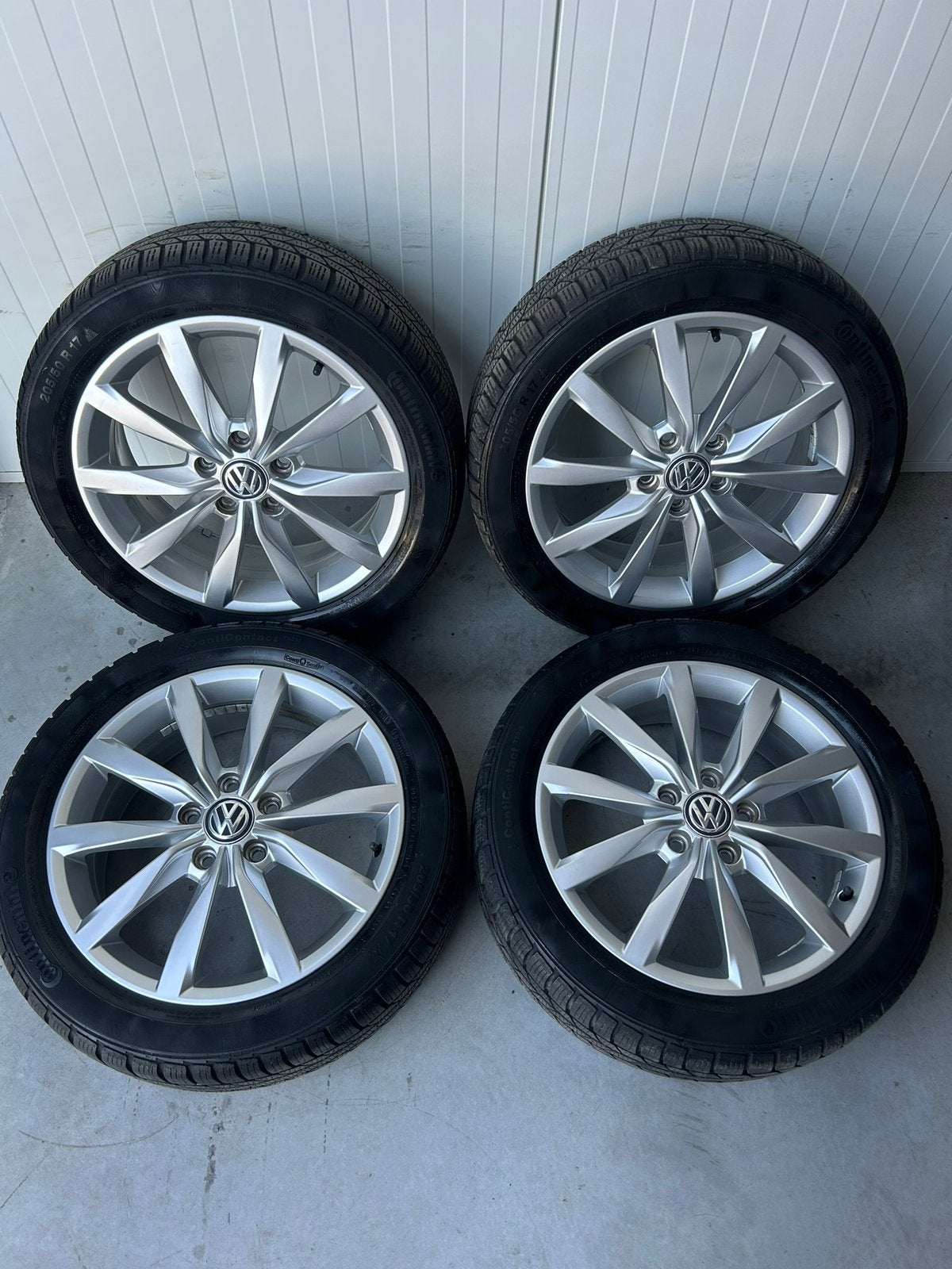 Originele Volkswagen Golf 5 6 7 Dijon 5x112 17 Inch Winter, Auto-onderdelen, Banden en Velgen, Banden en Velgen, 17 inch, Personenwagen