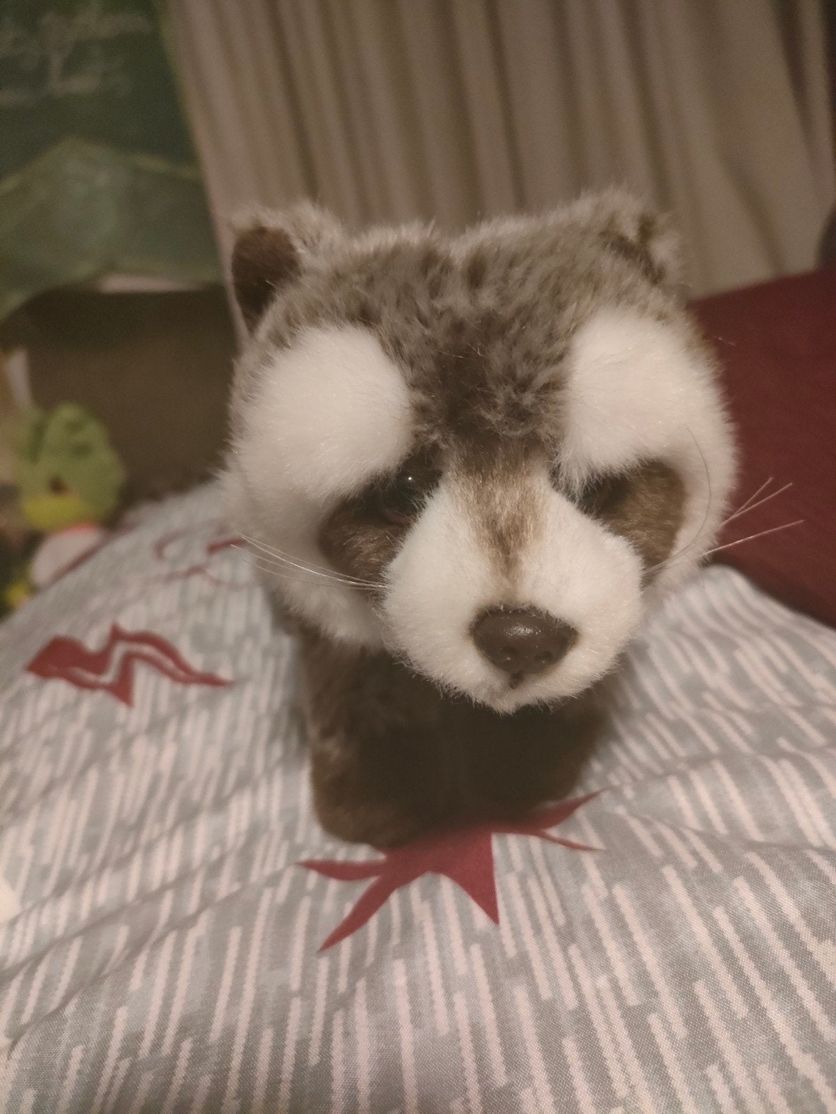 Schattige wasbeer knuffel - Zacht en knuffelbaar, Ophalen, Overige typen, Grijs, Zo goed als nieuw
