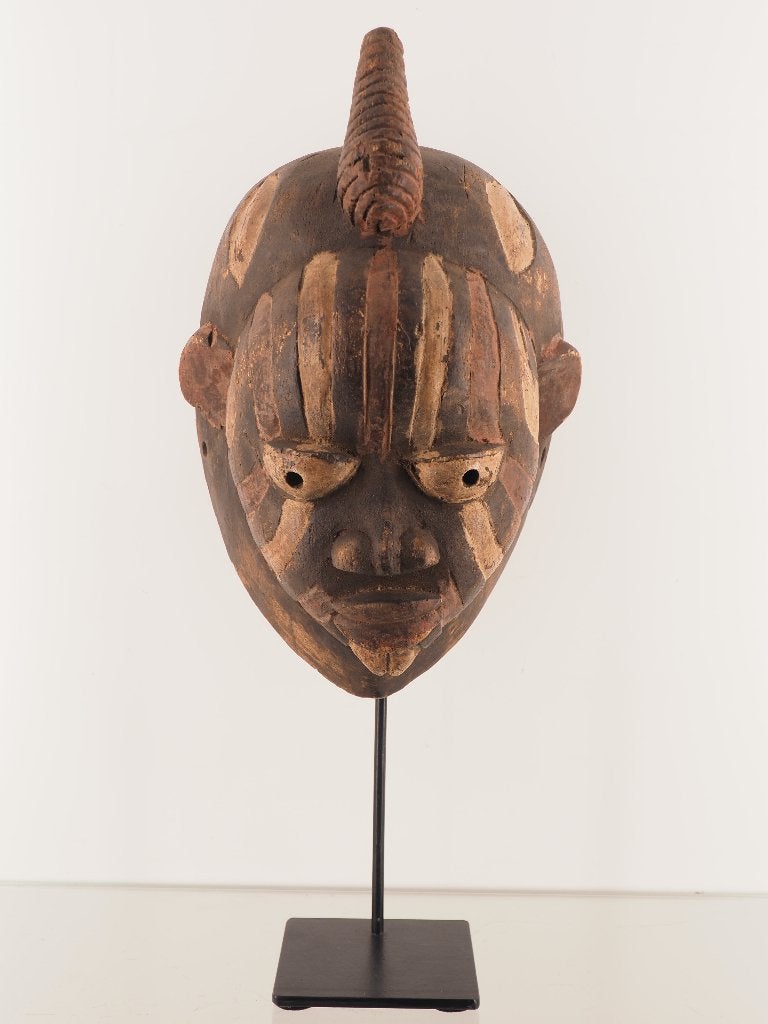 Div. Niet-Westerse Kunst: Yoruba masker Nigeria (251019-03), Ophalen of Verzenden