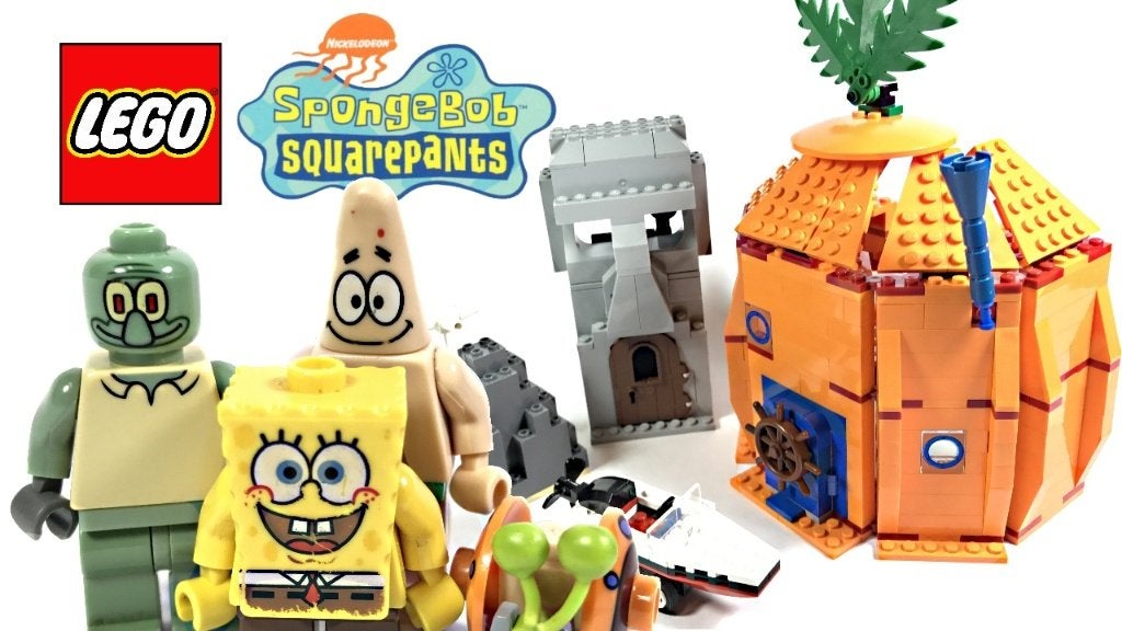Lego Spongebob Squarepants Squidward Patrick House Set 3837, Overige thema's, Lego, Ophalen of Verzenden, Zo goed als nieuw