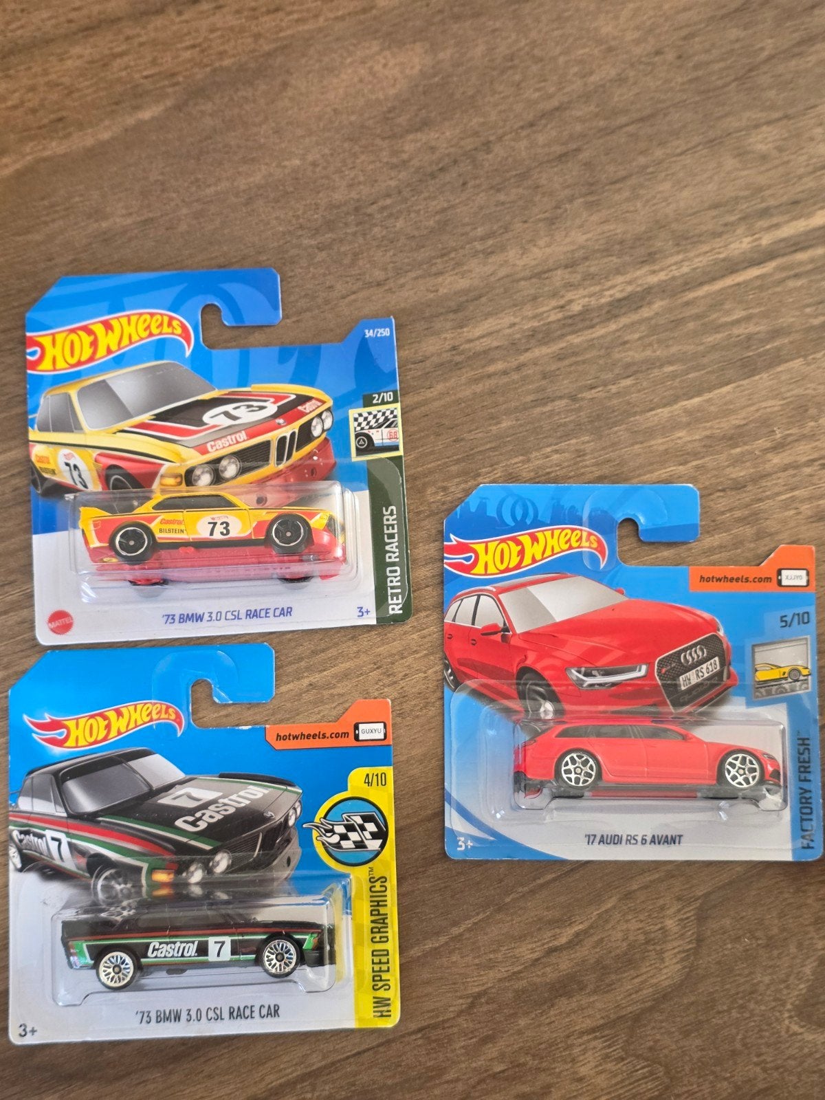 Hot Wheels: BMW 3.0 CSL Race Car & Audi RS 6 Avant, Ophalen of Verzenden, Nieuw, Overige typen