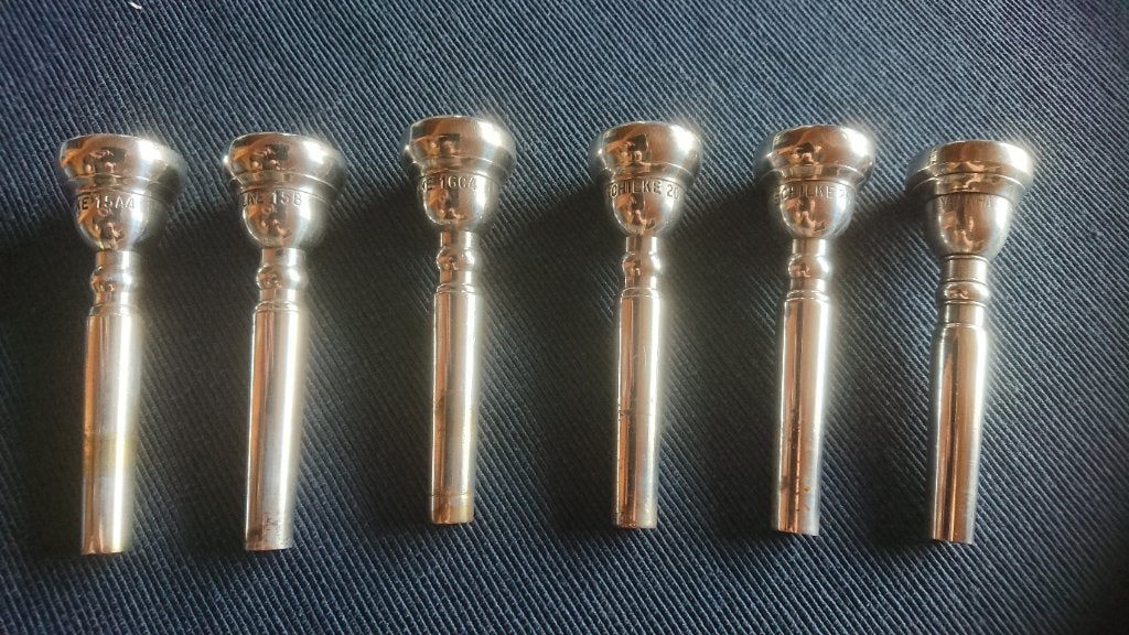 Te koop Schilke mondstukken, Ophalen of Verzenden, Gebruikt, Bes-trompet