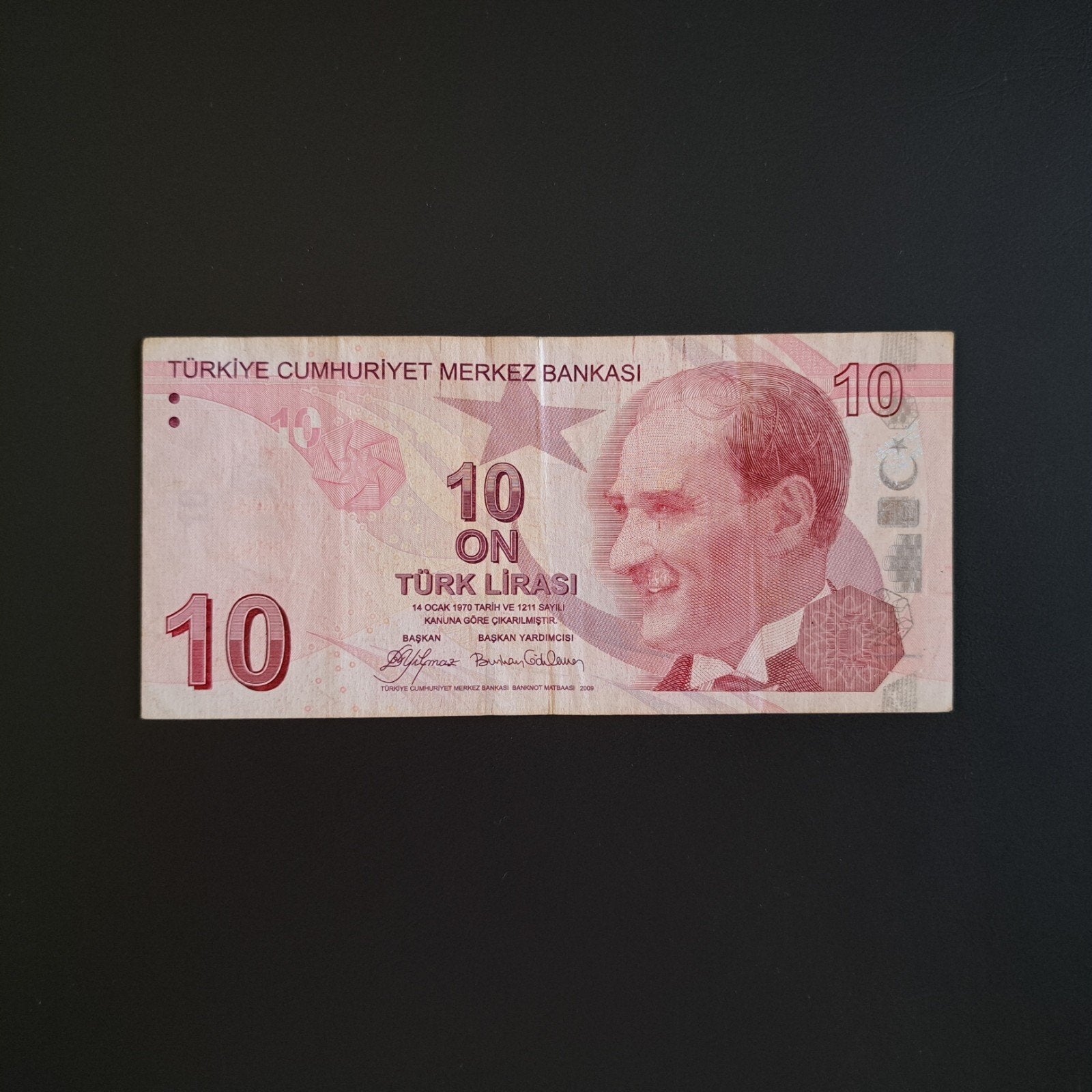 10 lira Turkije #005, Postzegels en Munten, Bankbiljetten | Europa | Niet-Eurobiljetten, Verzenden, Overige landen, Los biljet