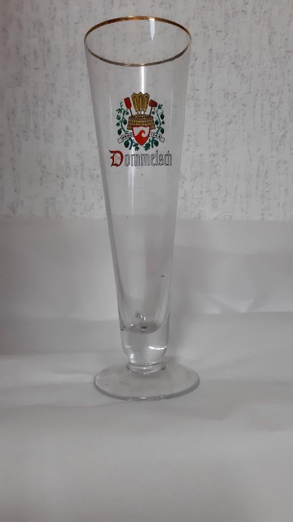 Dommelsche bier glas zeer oude model jaren 60, Verzamelen, Biermerken, Ophalen of Verzenden, Gebruikt, Glas of Glazen, Dommelsch