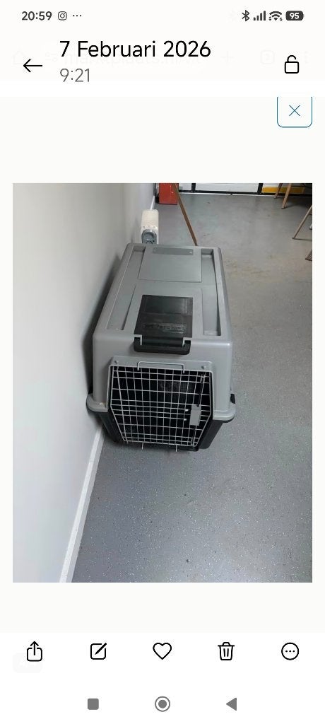 Transportbox hond, Ophalen, Gebruikt