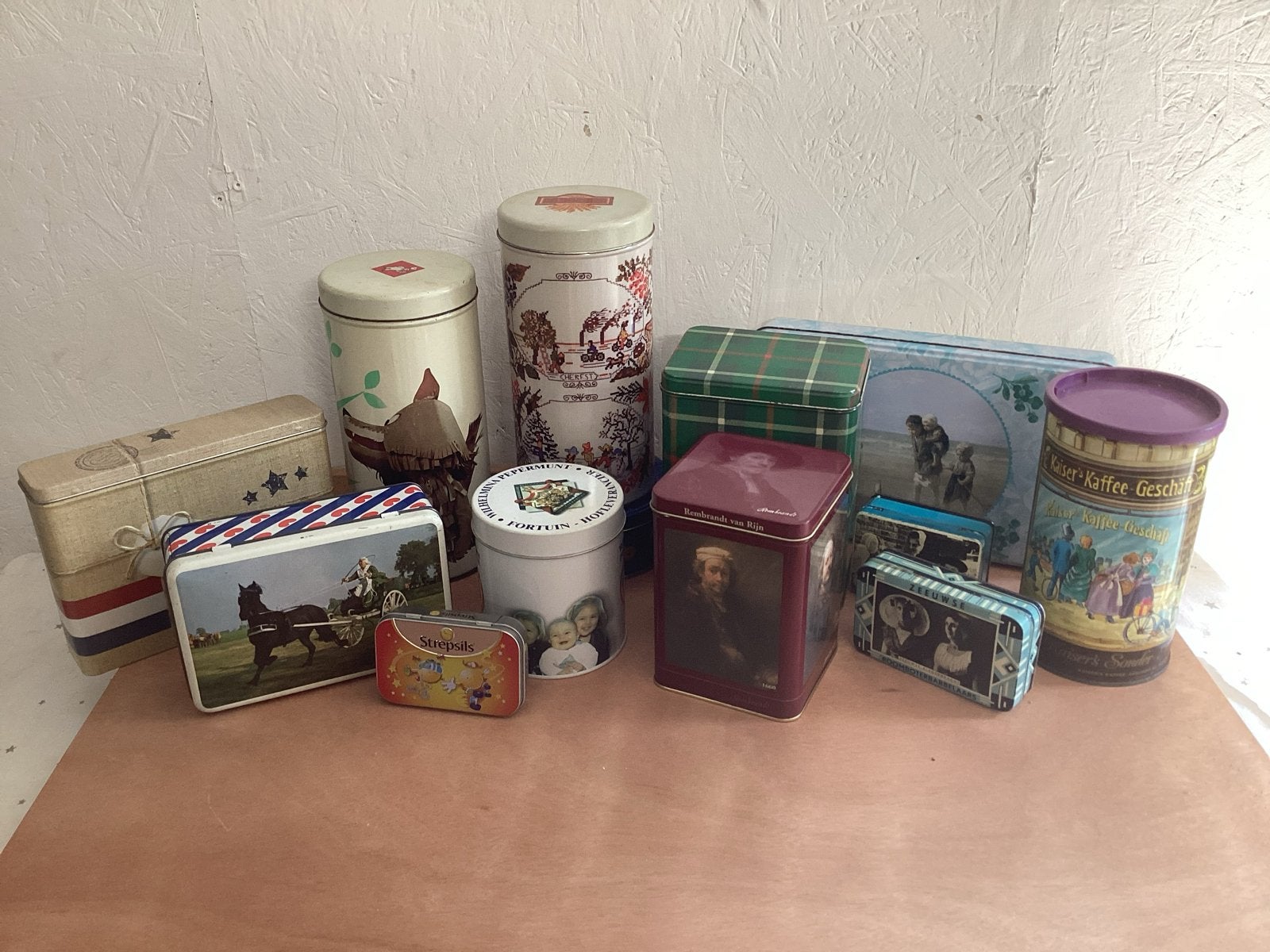 Diverse Vintage Blikken - Koek, Koffie, Thee & Meer, Verzamelen, Blikken, Ophalen of Verzenden, Gebruikt, Overige, Overige merken