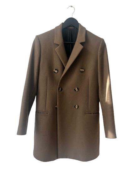 The Kooples mid-season coat – bruin – maat 38, Maat 38/40 (M), Bruin, Ophalen of Verzenden, Zo goed als nieuw