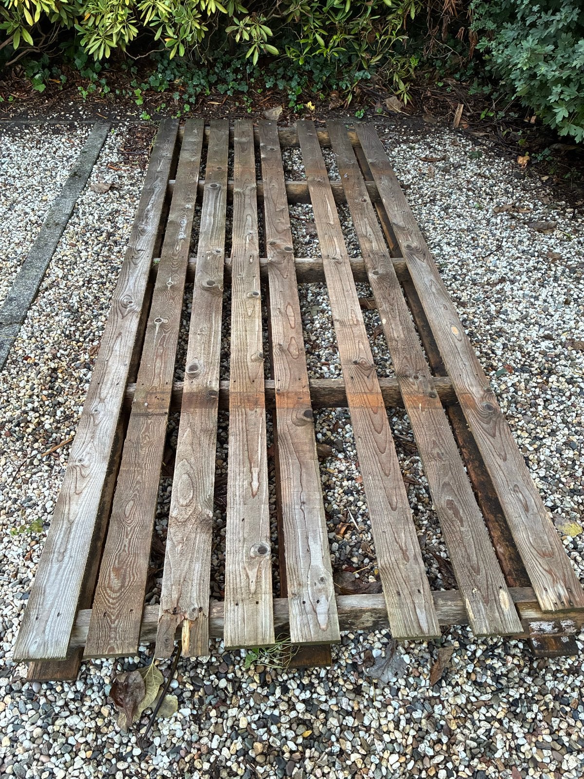 Gebruikte houten pallet 3,00m x 1,20m, Gebruikt, Ophalen of Verzenden, 250 tot 300 cm, 50 mm of meer