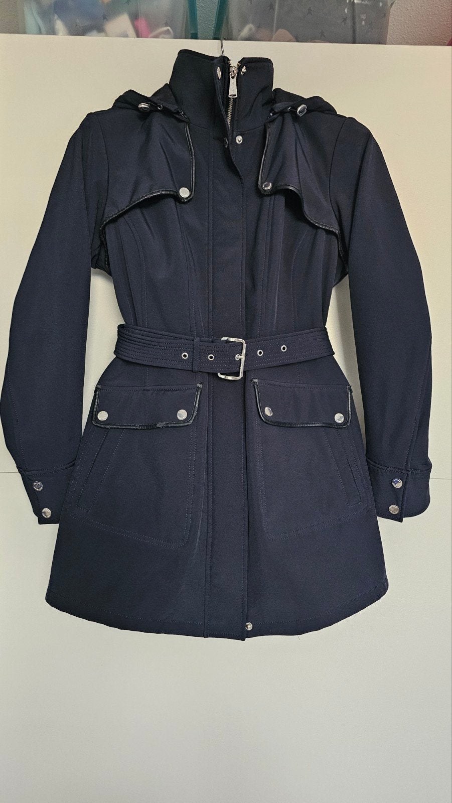 Michael Kors Dames Jas Donkerblauw Maat L, Michael Kors, Blauw, Maat 42/44 (L), Ophalen of Verzenden
