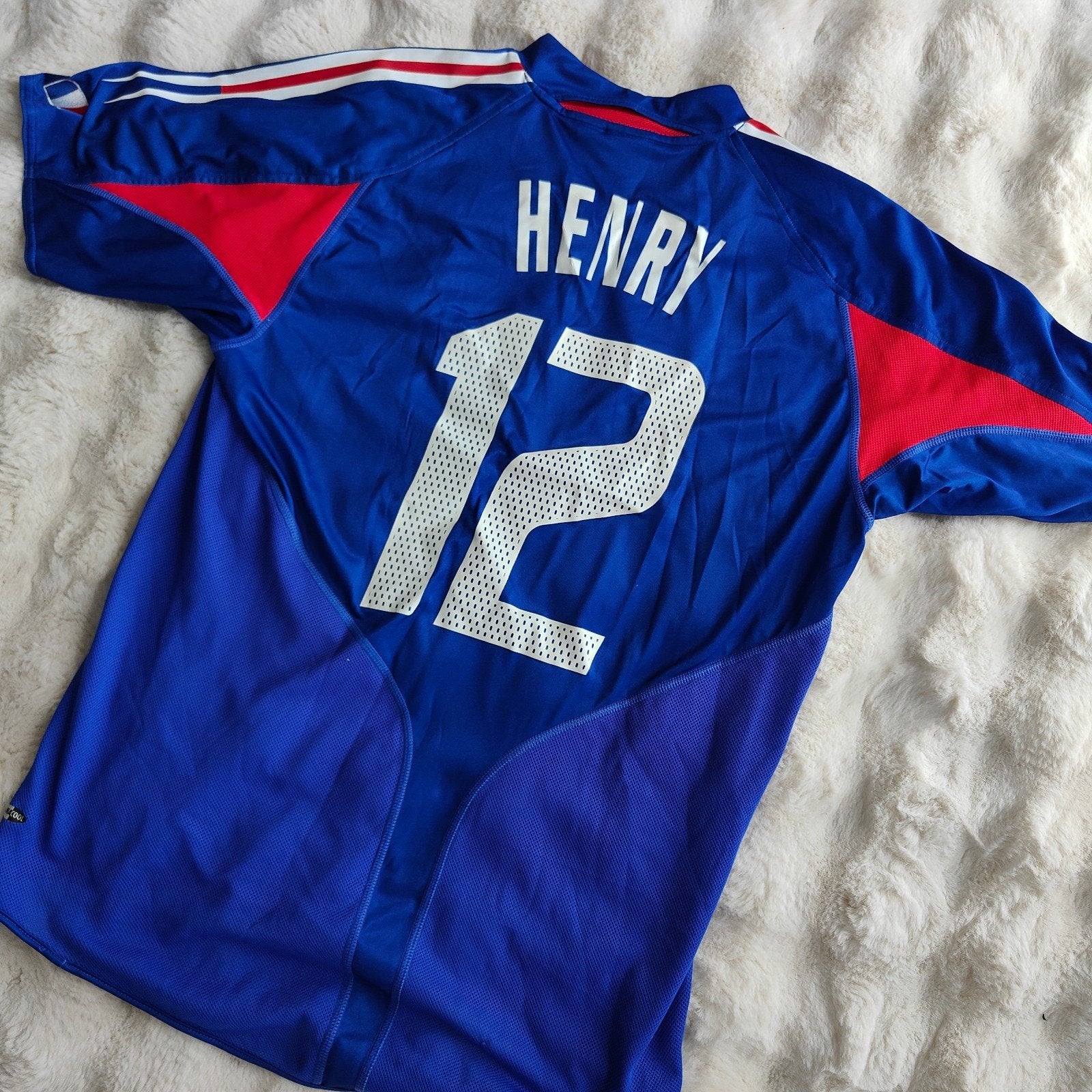 Frankrijk Thuisshirt 2004-06 Henry #12 - Orgineel (M), Ophalen of Verzenden, Buitenlandse clubs, Shirt