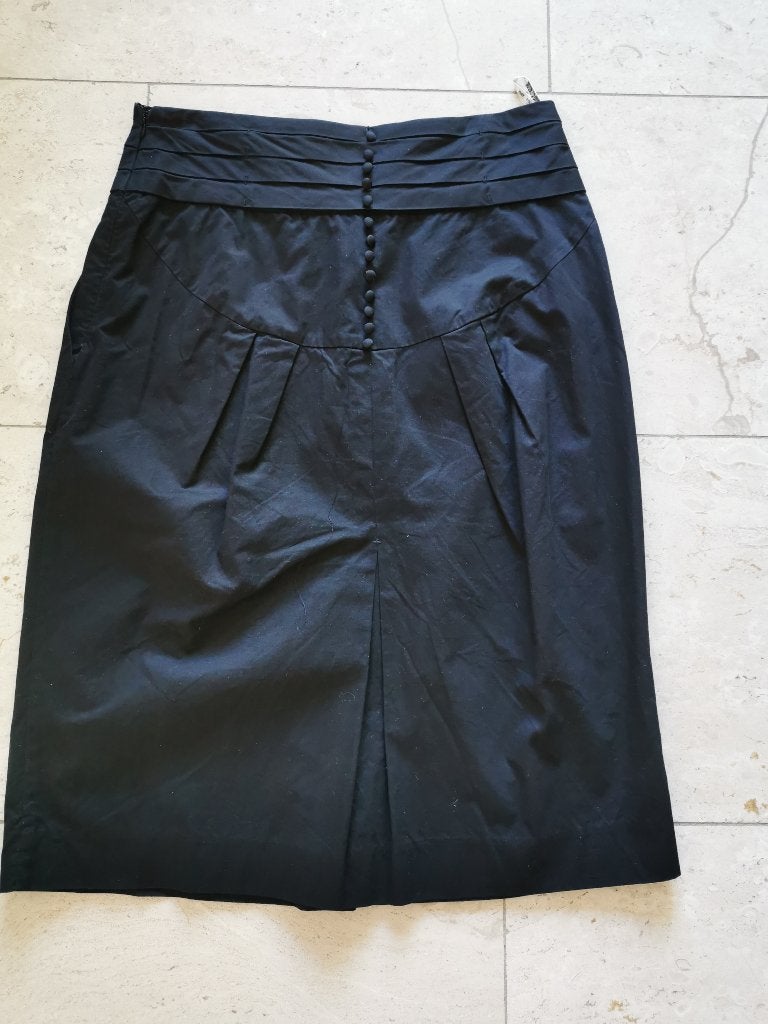 Day Birger et Mikkelsen: z.g.a.n. zwart rokje maat 36, Kleding | Dames, Verzenden, Zwart, Zo goed als nieuw, Knielengte