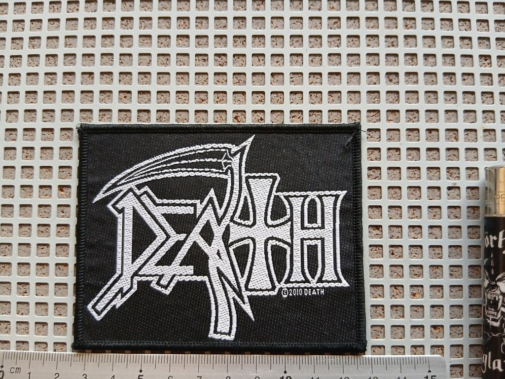 Death leuke originele 2010 logo patch d128 metal, Ophalen of Verzenden, Nieuw, Kleding