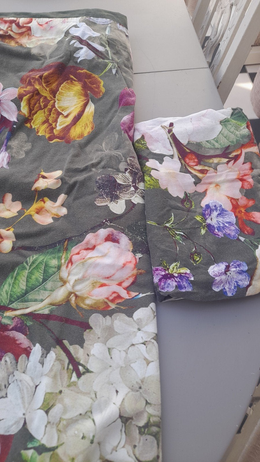 Prachtig Dekbedovertrek met Bloemenprint - Zo goed als nieuw, Meerkleurig, Dekbedovertrek, Katoen, Tweepersoons