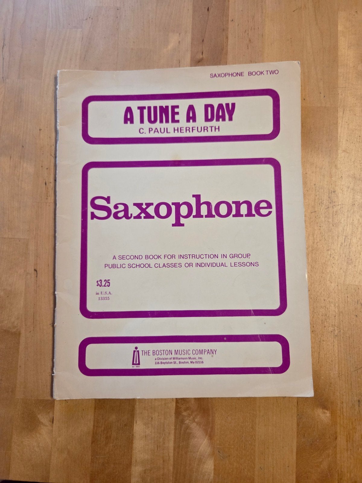 A Tune A Day Saxophone Boek Twee - C. Paul Herfurth, Muziek en Instrumenten, Gebruikt, Verzenden, Overige genres, Saxofoon
