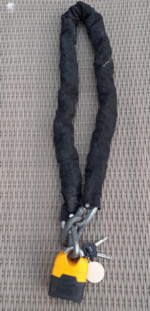 Robuuste Vinz ART 4 kettingslot van 120 cm, Motoren, Accessoires | Sloten, Ophalen of Verzenden, Zo goed als nieuw