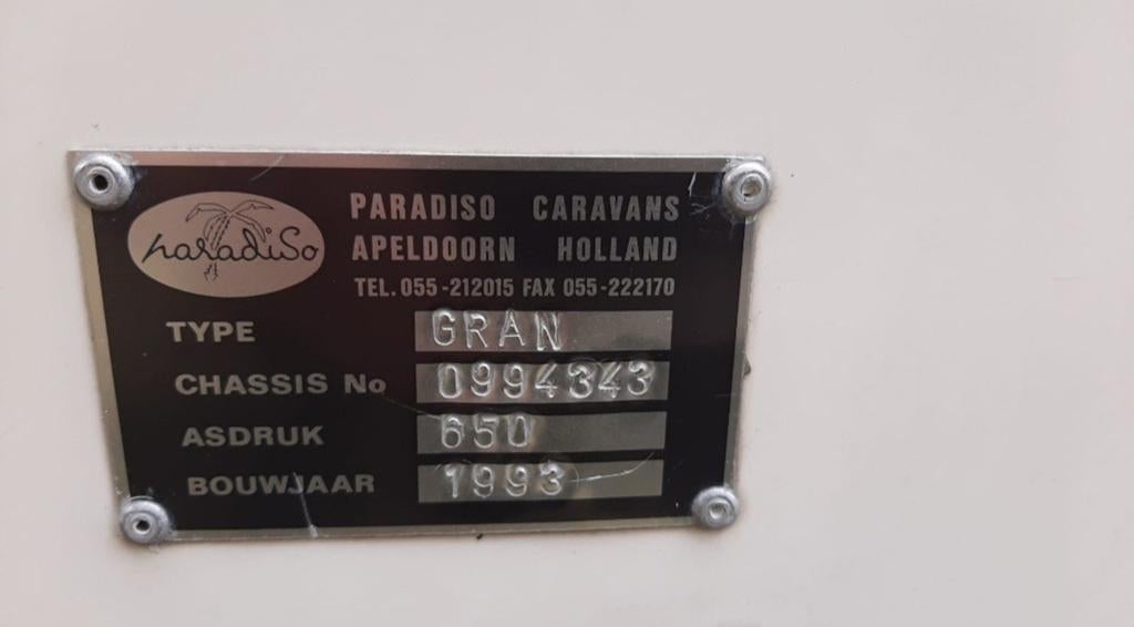 Paradiso Gran vouwwagen uit 1993 met keuken en slaapplekken, Ophalen of Verzenden